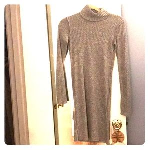 Gray sweater dress aritizia